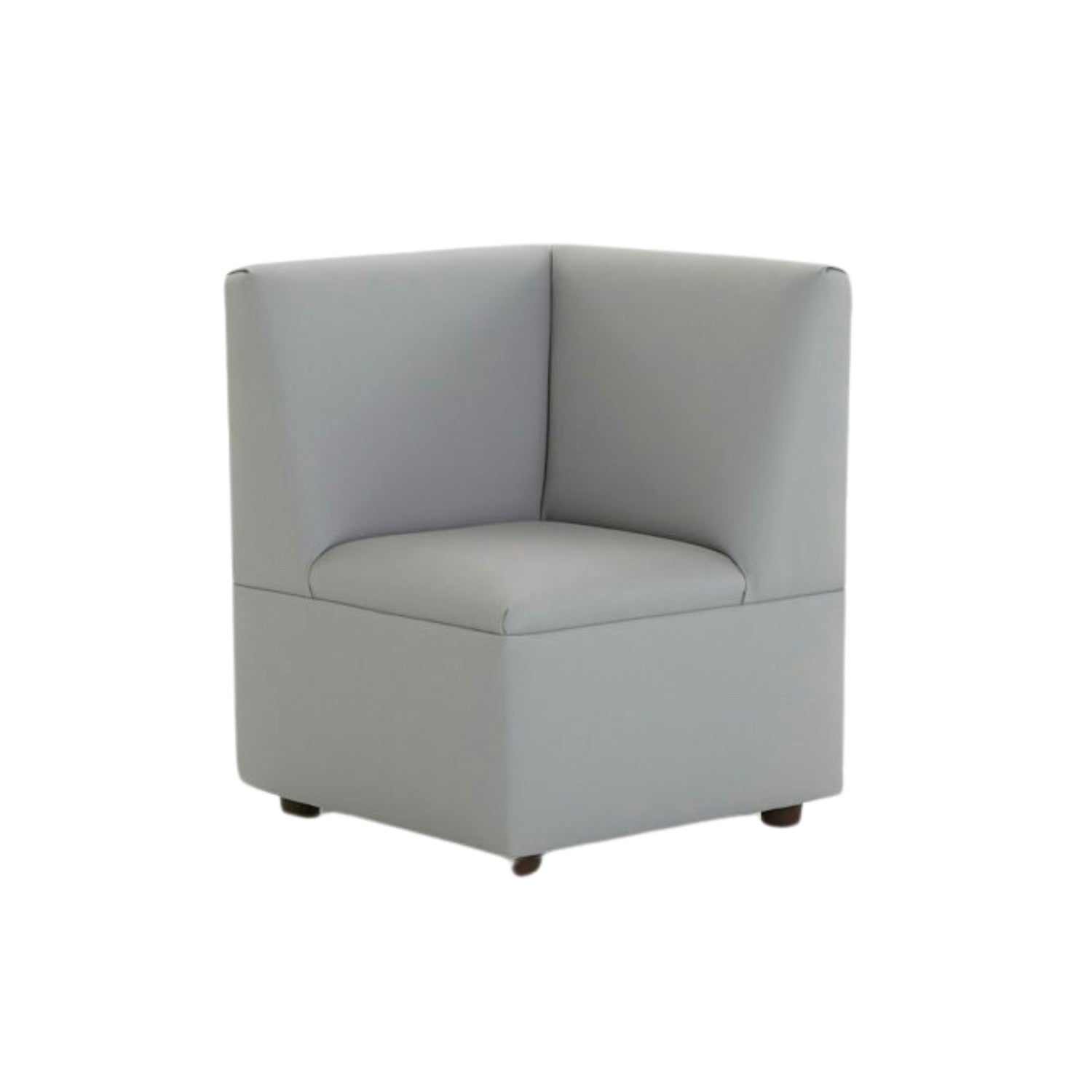 Brand New World "Just Like Home" Modern Casual Corner Cozy Chair, Gray Enviro-Child Upholstery