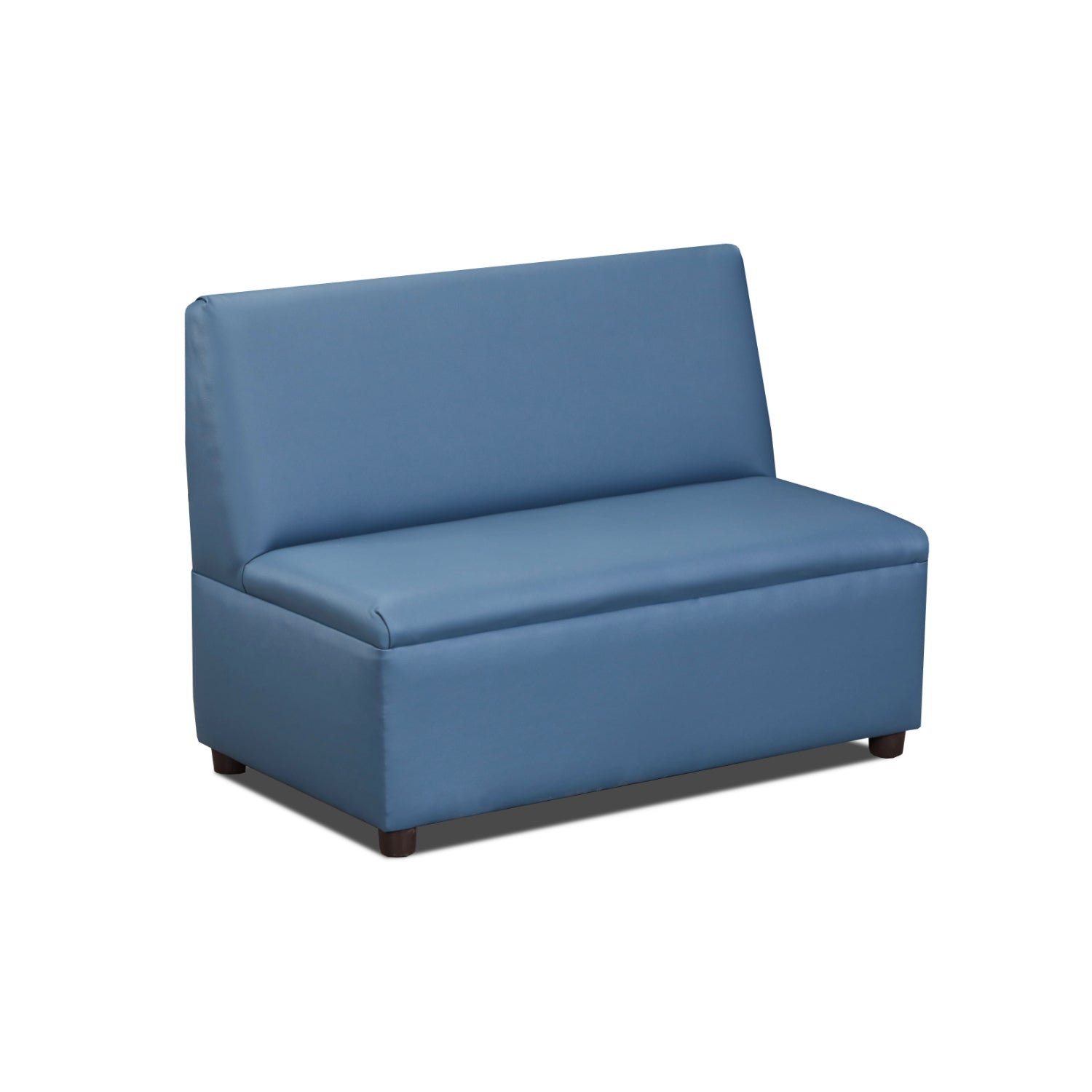 Brand New World "Just Like Home" Modern Casual Sofa, Blue Enviro-Child Upholstery