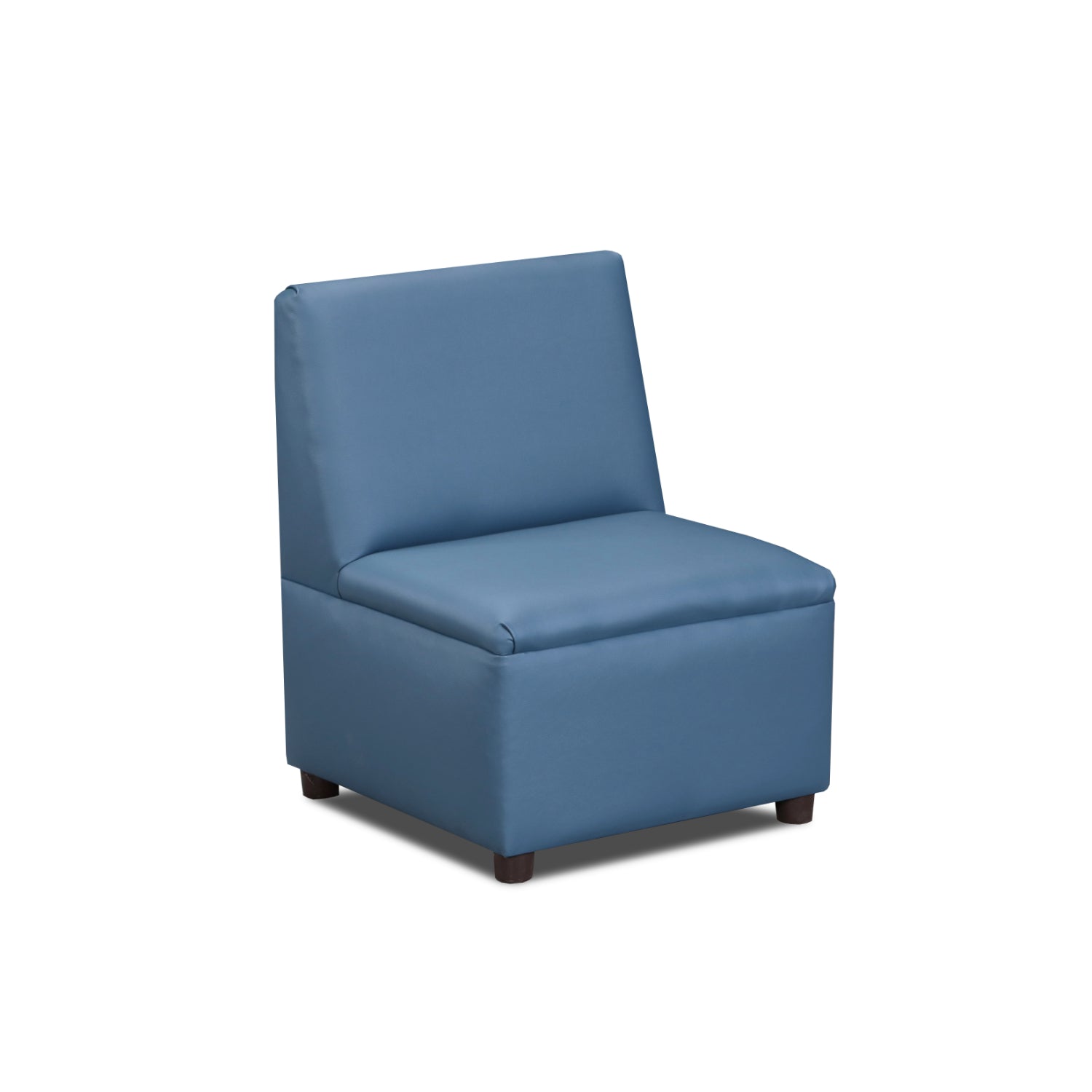 Brand New World "Just Like Home" Modern Casual Chair, Blue Enviro-Child Upholstery