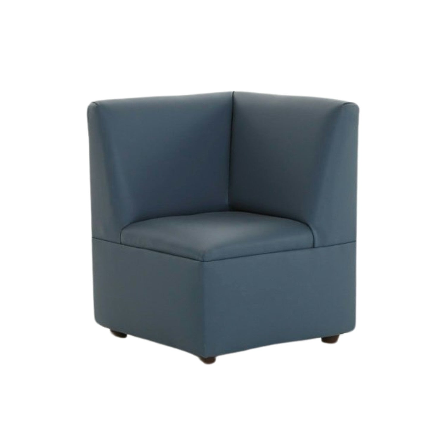 Brand New World "Just Like Home" Modern Casual Corner Cozy Chair, Blue Enviro-Child Upholstery