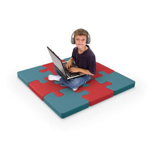 Tinker All Foam Soft Seating Puzzle Piece Set of 9, Floor Pad