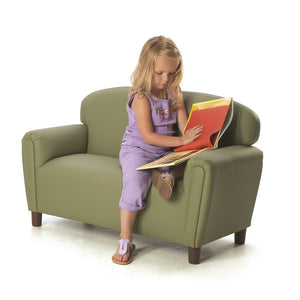 Brand New World "Just Like Home" Prechool Sofa Sage Enviro-Child Upholstery