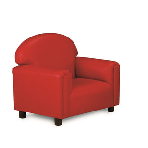 Brand New World "Just Like Home" Prechool Chair, Red Premium Vinyl Upholstery