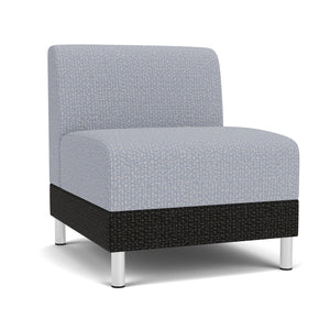 Fremont Collection Reception Seating, Armless Guest Chair, Designer Fabric Upholstery, FREE SHIPPING