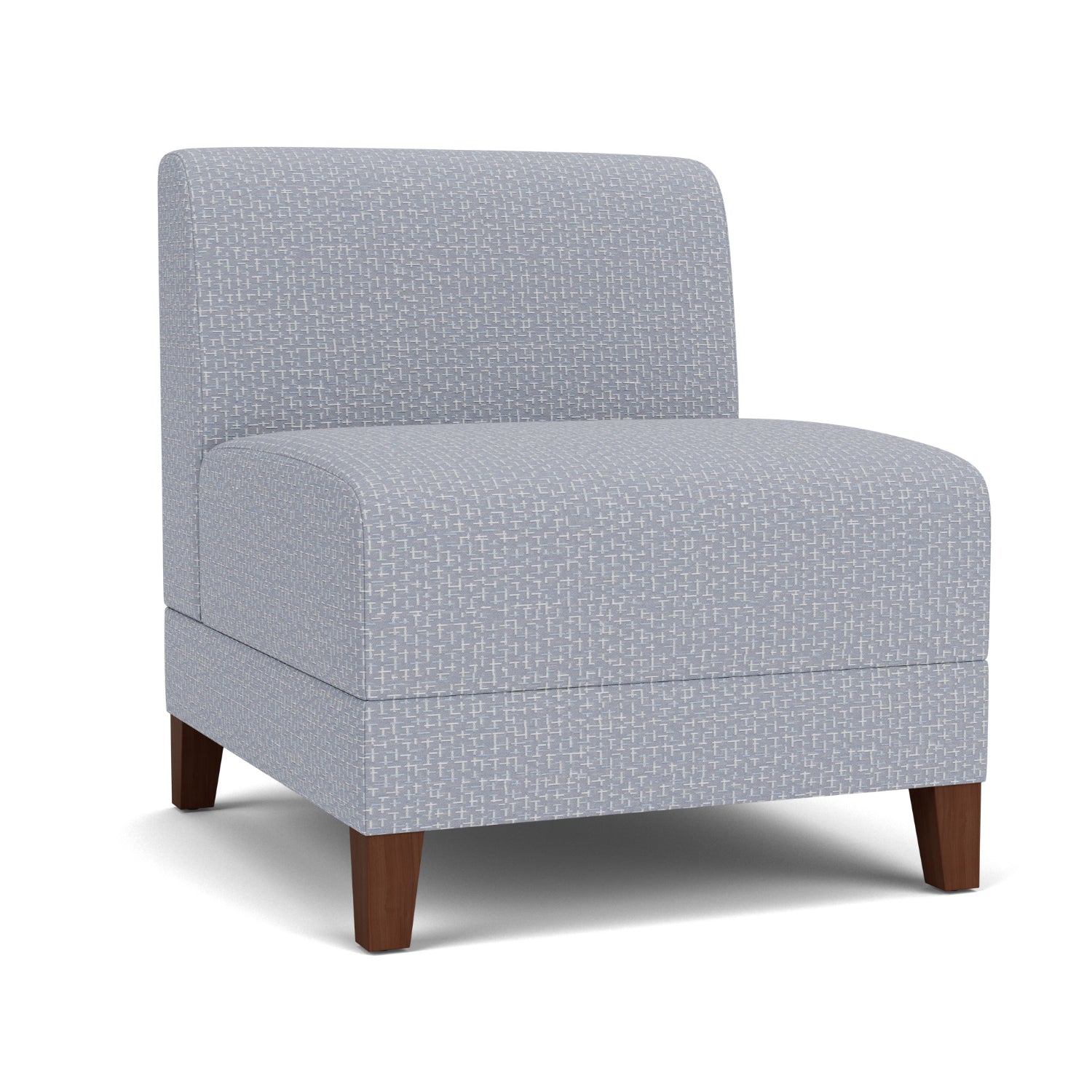 Fremont Collection Reception Seating, Armless Guest Chair, Designer Fabric Upholstery, FREE SHIPPING