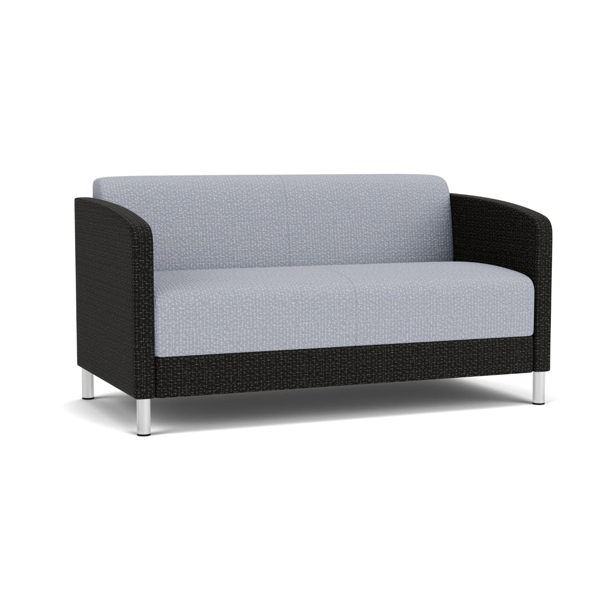 Fremont Collection Reception Seating, Loveseat, Designer Fabric Upholstery, FREE SHIPPING