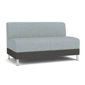 Fremont Collection Reception Seating, Armless Loveseat, Healthcare Vinyl Upholstery, FREE SHIPPING