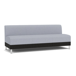 Fremont Collection Reception Seating, Armless Sofa, Designer Fabric Upholstery, FREE SHIPPING