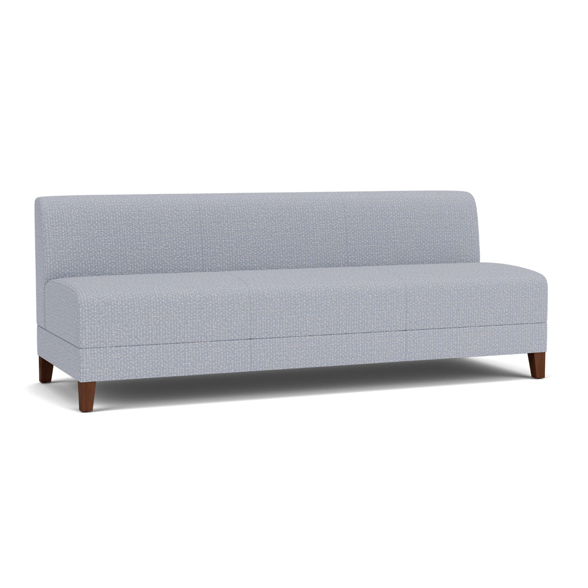 Fremont Collection Reception Seating, Armless Sofa, Designer Fabric Upholstery, FREE SHIPPING