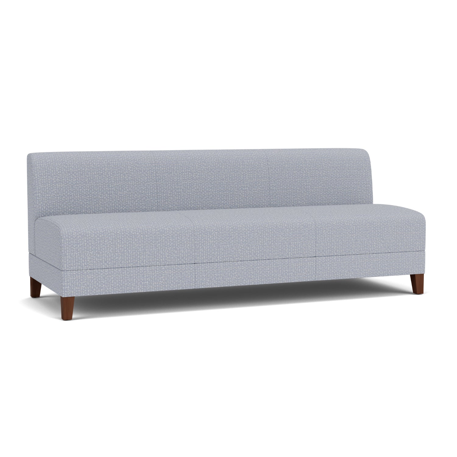 Fremont Collection Reception Seating, Armless Sofa, Designer Fabric Upholstery, FREE SHIPPING