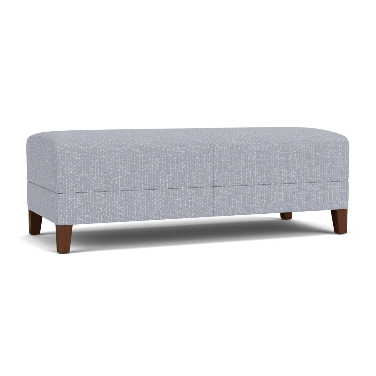Fremont Collection Reception Seating, 2 Seat Bench, Designer Fabric Upholstery, FREE SHIPPING