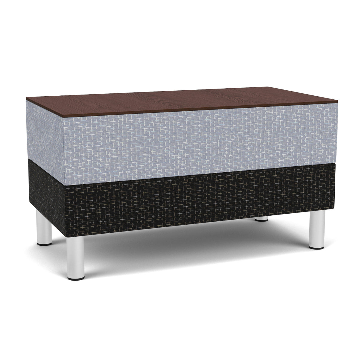 Fremont Collection Small Rectangular Table, Designer Fabric Upholstery, FREESHIP