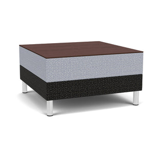 Fremont Collection Square Table, Designer Fabric Upholstery, FREESHIP