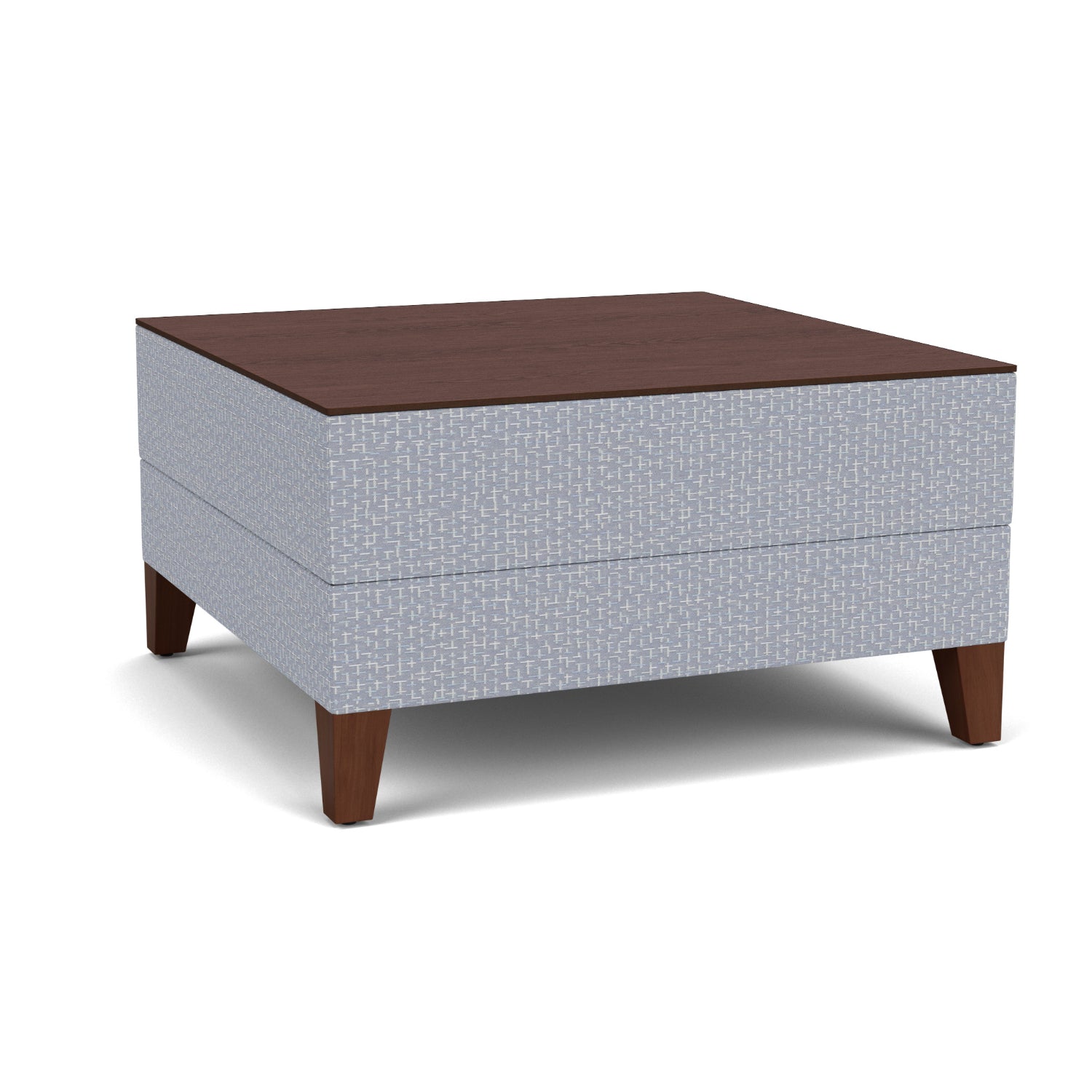 Fremont Collection Square Table, Designer Fabric Upholstery, FREESHIP