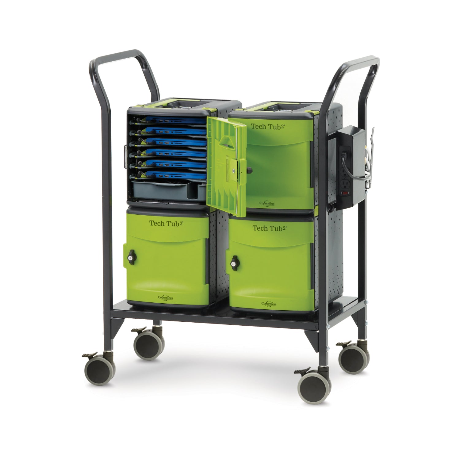 Tech Tub2® Modular Cart, Holds 24 Devices