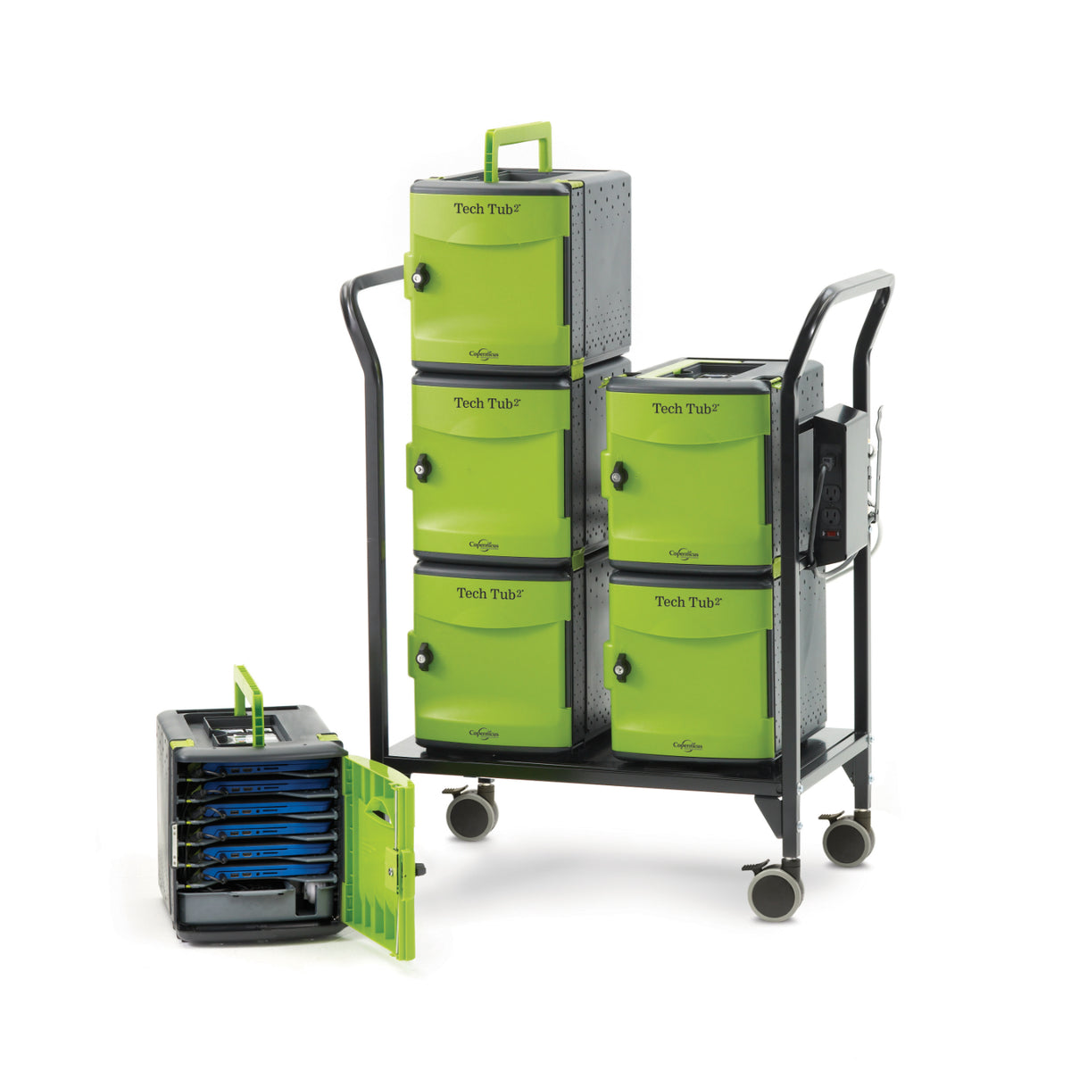 Mobius Container Cart Copernicus Tech Tub2® Modular Cart, Holds 32 Devices - NextGen ...