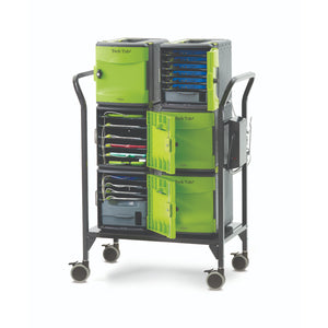 Tech Tub2® Modular Cart for Large Adapters, Holds 32 Devices