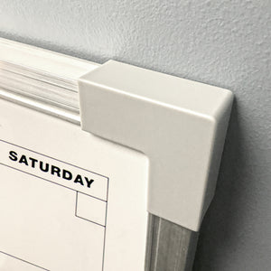 Flipside Products Aluminum Framed Magnetic Dry Erase Calendar Board, 18" x 24"