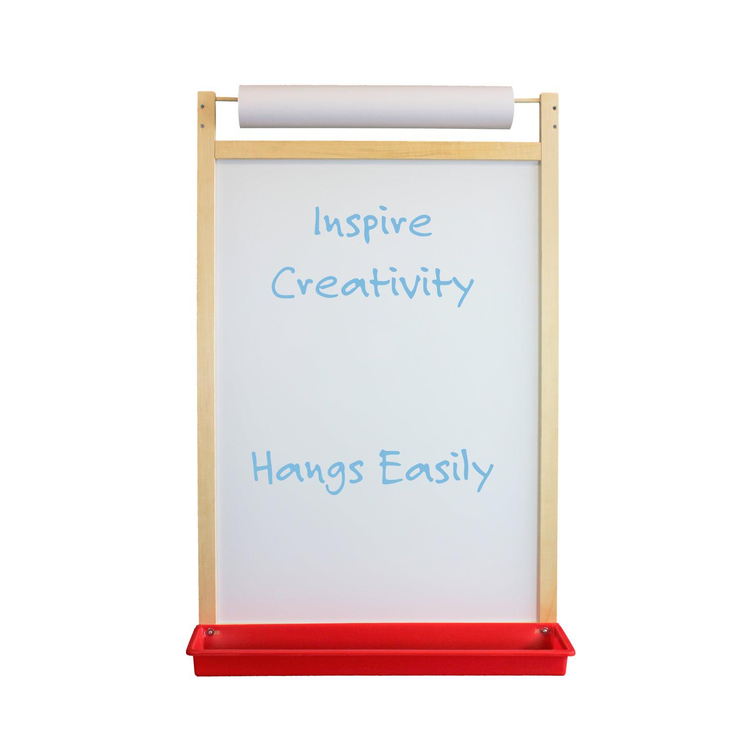 Flipside Products Magnetic Dry Erase Wall Easel with Paper Roll