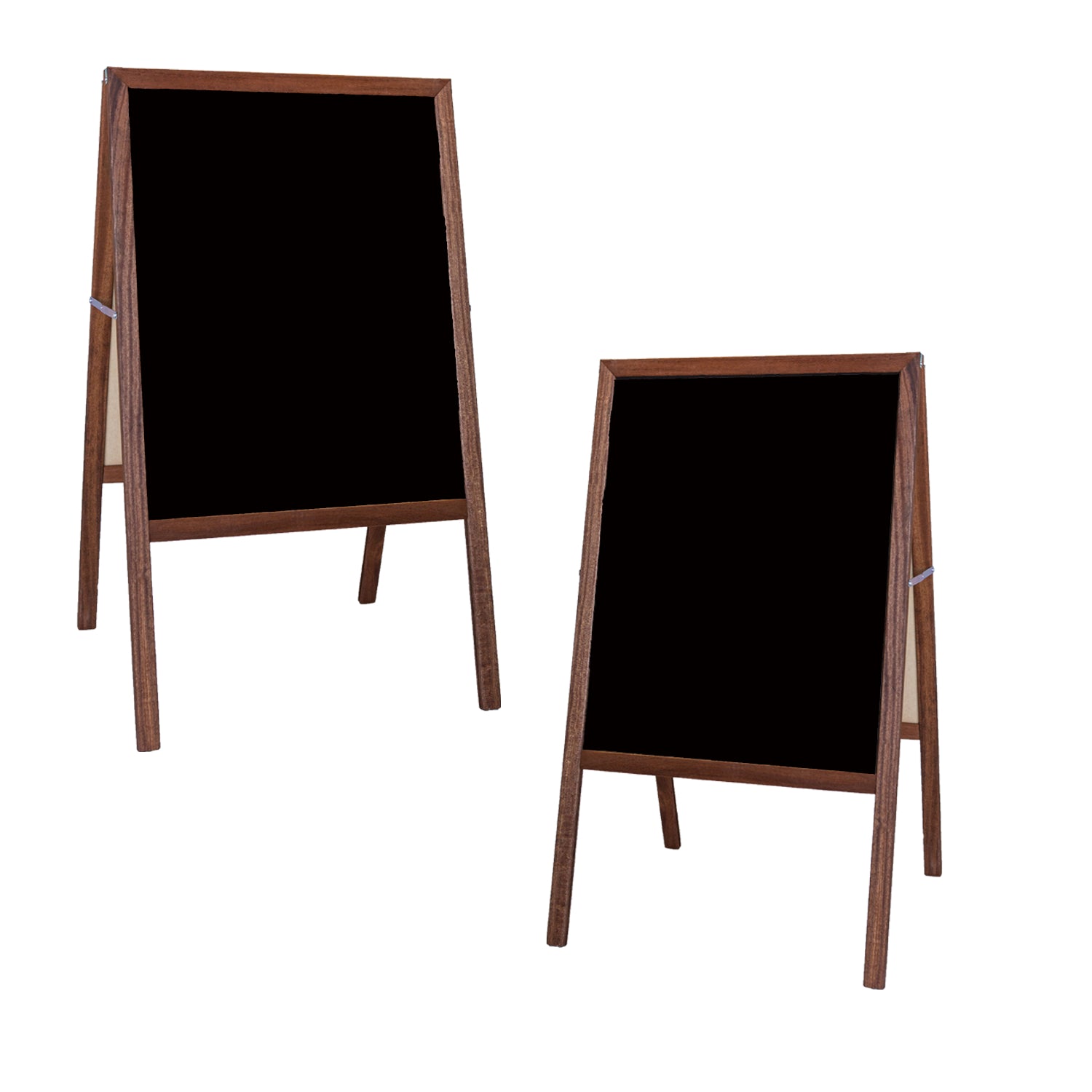 Flipside Products Marquee Easel, 42"H x 24"W, Black Dry Erase, Stained Finish