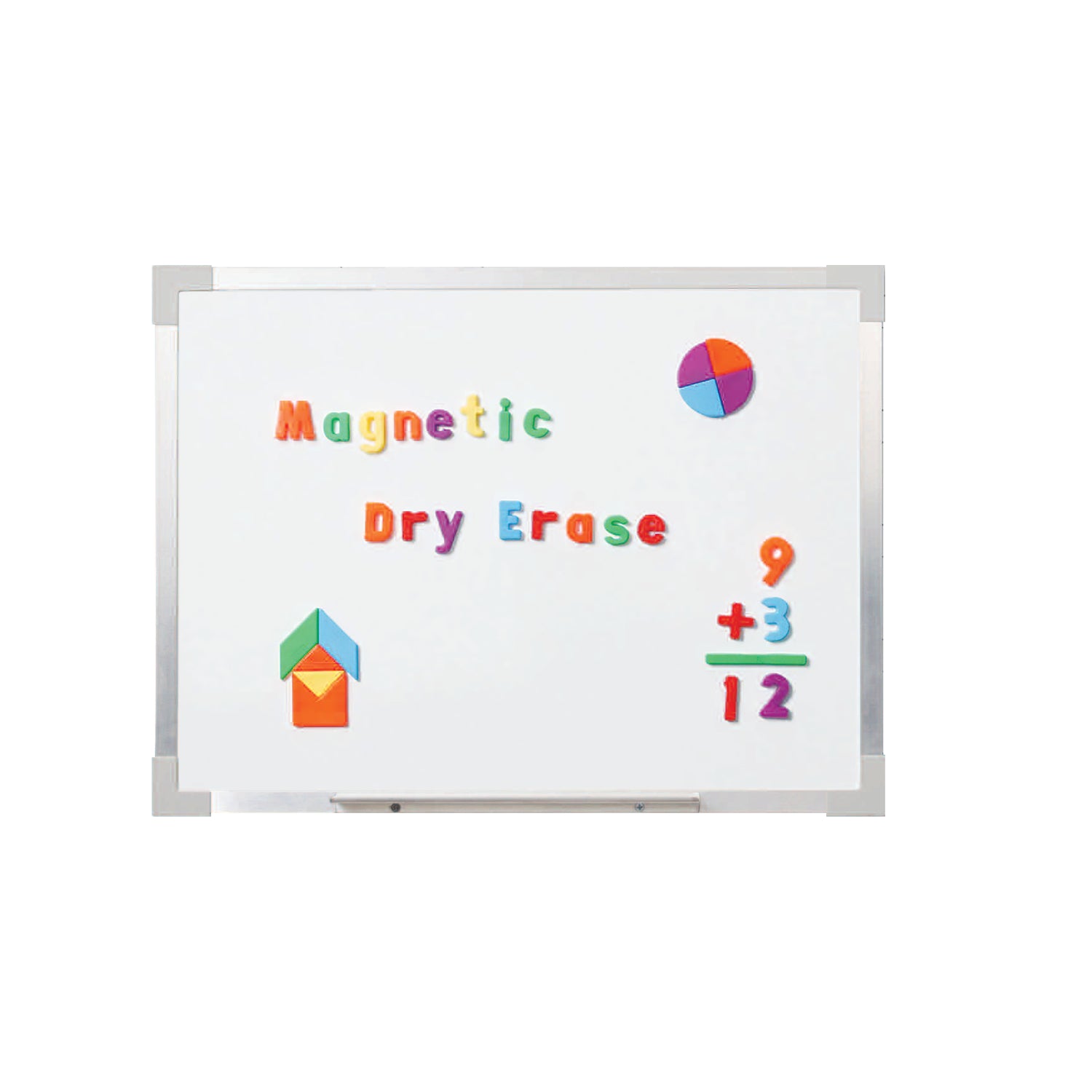 Flipside Products Magnetic Dry Erase Board, Aluminum Frame, 24" x 36"