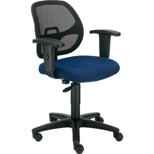 Global Industrial Mesh Back Task Chair with Arms, Fabric Seat