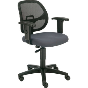 Global Industrial Mesh Back Task Chair with Arms, Fabric Seat