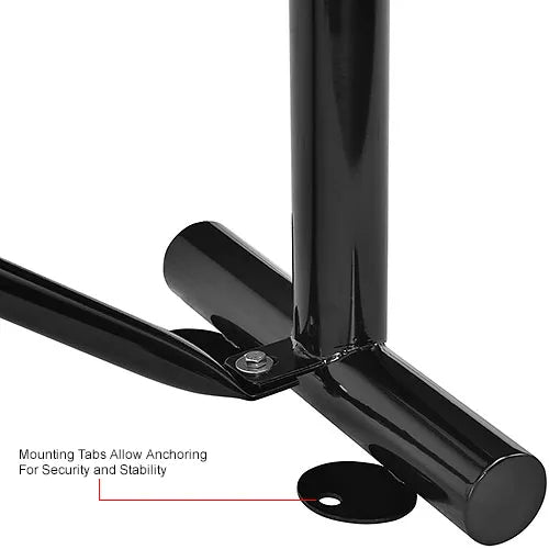 Global Industrial Thermoplastic Coated Metal Flat Bench, 8', Perforated Metal