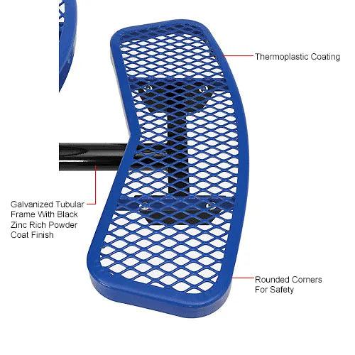 Global Industrial In-Ground Mount Picnic Table, 46" Round