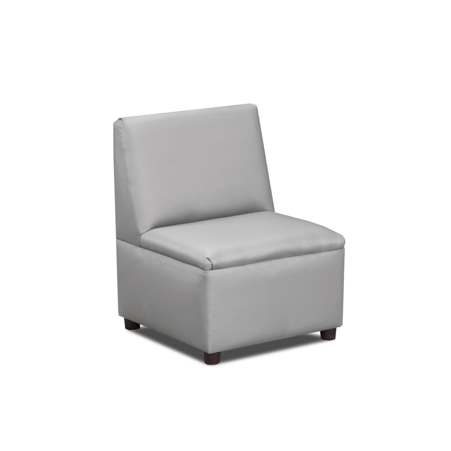 Brand New World "Just Like Home" Modern Casual Chair, Gray Enviro-Child Upholstery