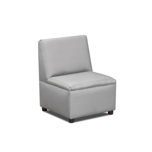 Brand New World "Just Like Home" Modern Casual Chair, Gray Enviro-Child Upholstery