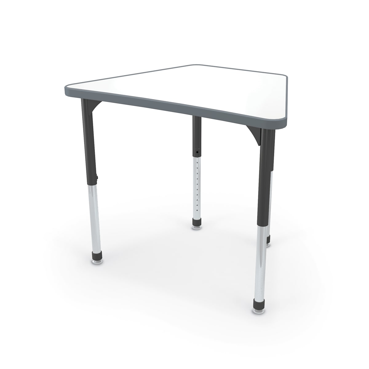 Hierarchy Beam Desk + Porcelain Steel Dry Erase Whiteboard Top, 34.4" W x 23.9" D, LIFETIME WARRANTY