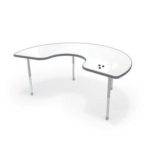 Hierarchy Kidney Activity Table + Porcelain Steel Top, 72" W x 48" D, LIFETIMEWARRANTY