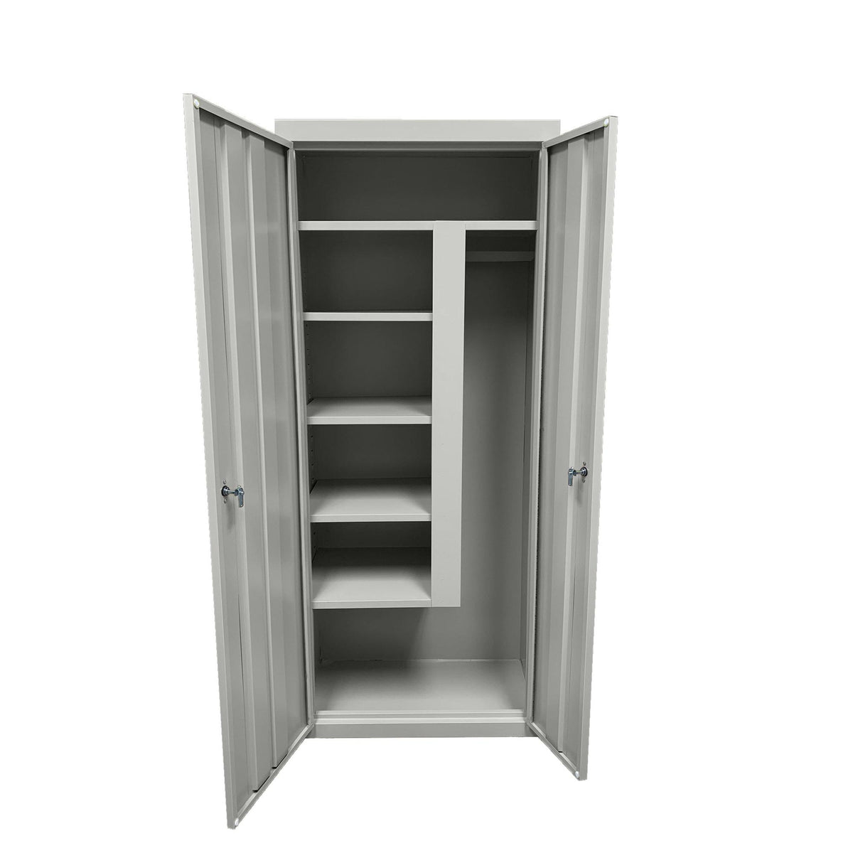 Herculite Metal Janitorial Cabinet, 30" W x 18" D x 72" H