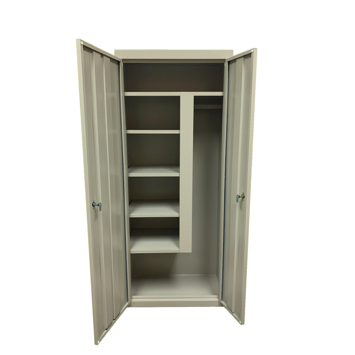 Herculite Metal Janitorial Cabinet, 30" W x 18" D x 72" H