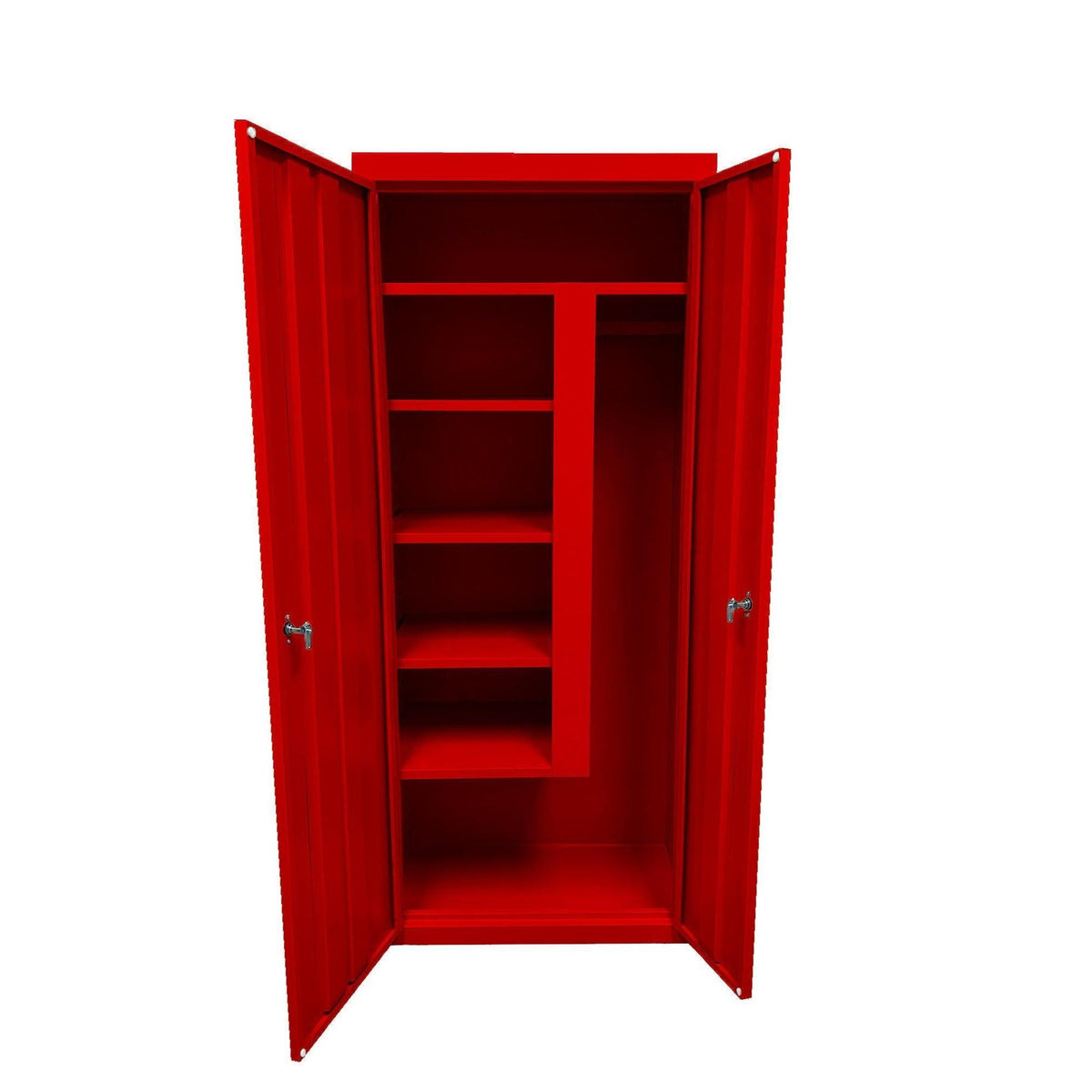 Herculite Metal Janitorial Cabinet, 30" W x 18" D x 72" H