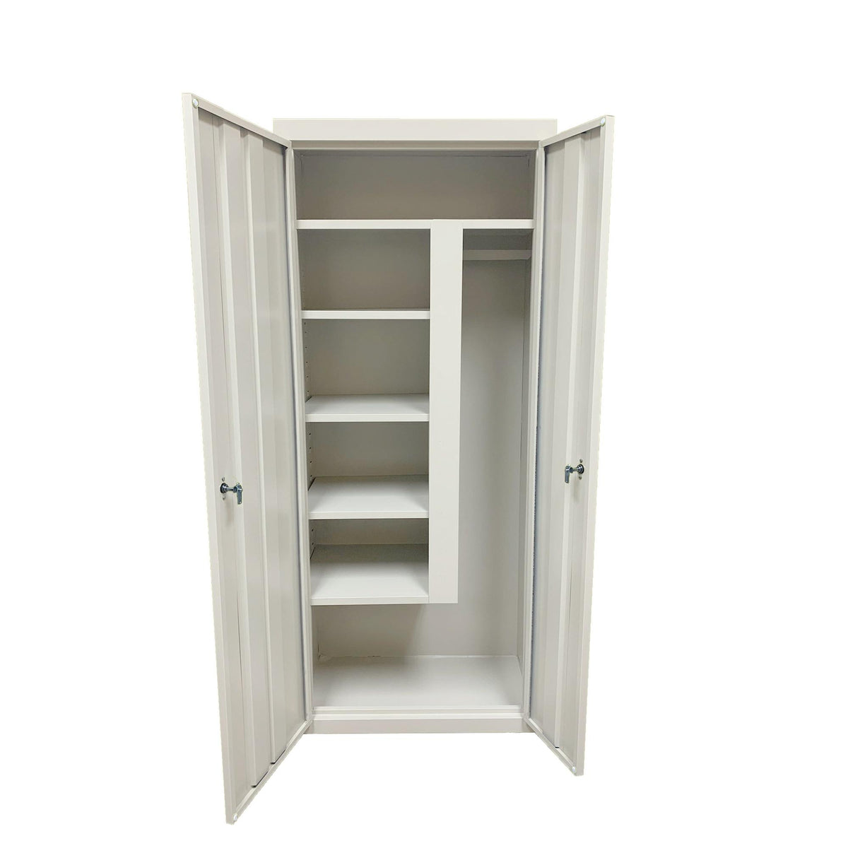 Herculite Metal Janitorial Cabinet, 30" W x 18" D x 72" H
