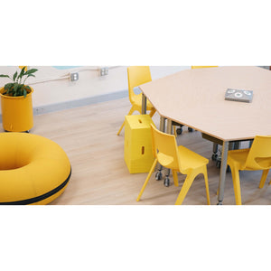 K-Seat Stackable Multi-Purpose Plastic Chair, 18" Seat Height