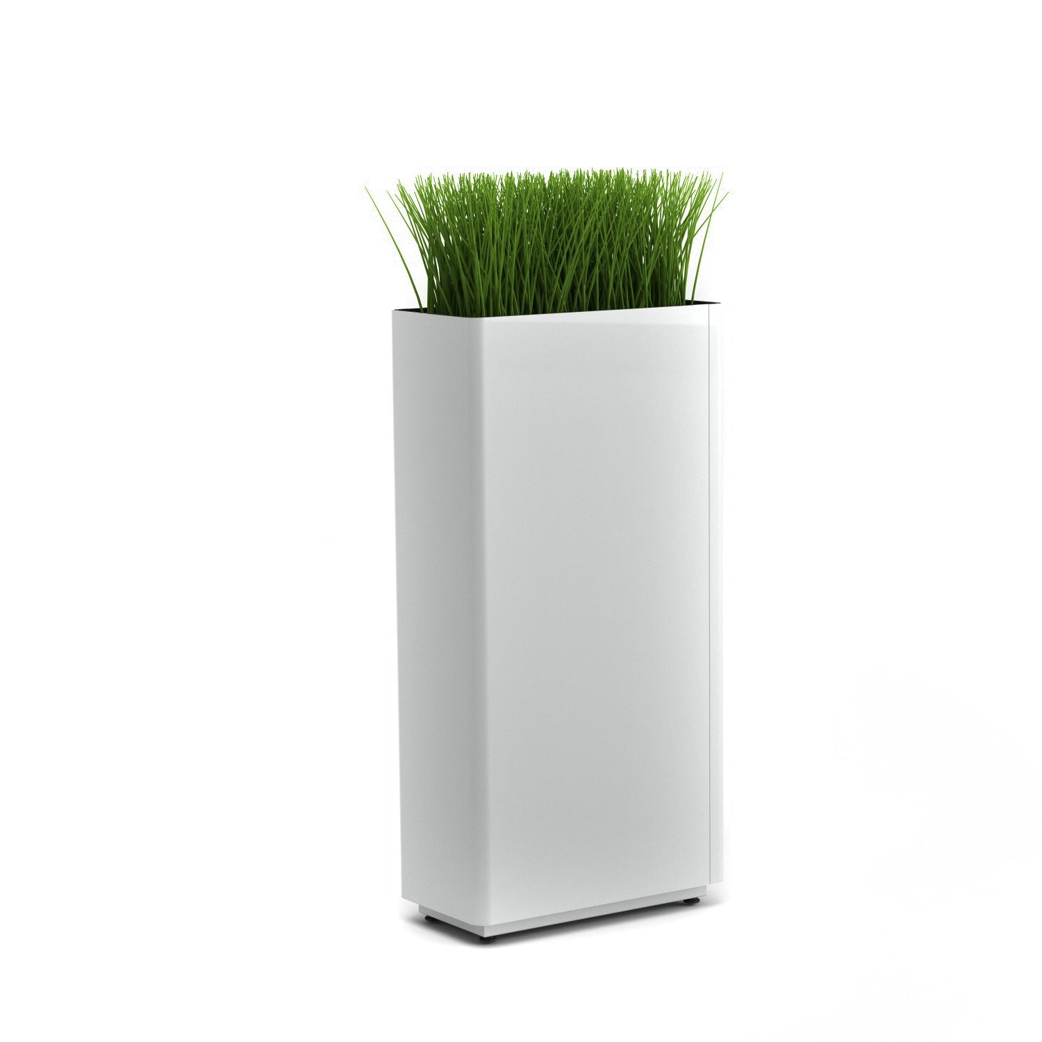 KASKAD® Indoor Painted Steel Rectangular Planter, 18" W x 9" D x 36" H