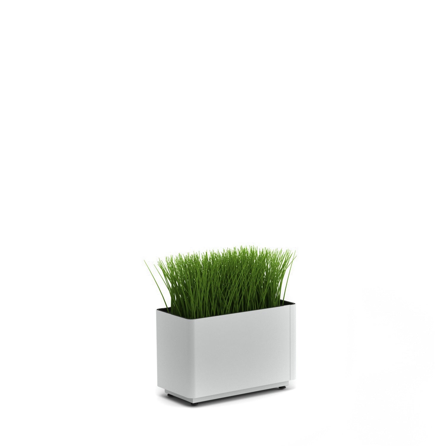KASKAD® Indoor Painted Steel Rectangular Planter, 18" W x 9" D x 12" H