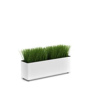 KASKAD® Indoor Painted Steel Rectangular Planter, 36" W x 9" D x 12" H