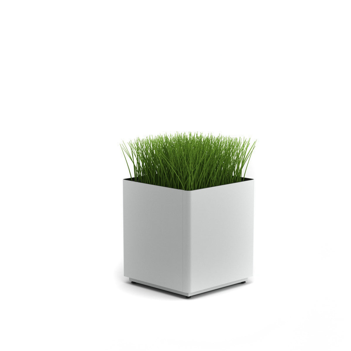 KASKAD® Indoor Painted Steel Square Planter,18" W x 18" D x 20" H