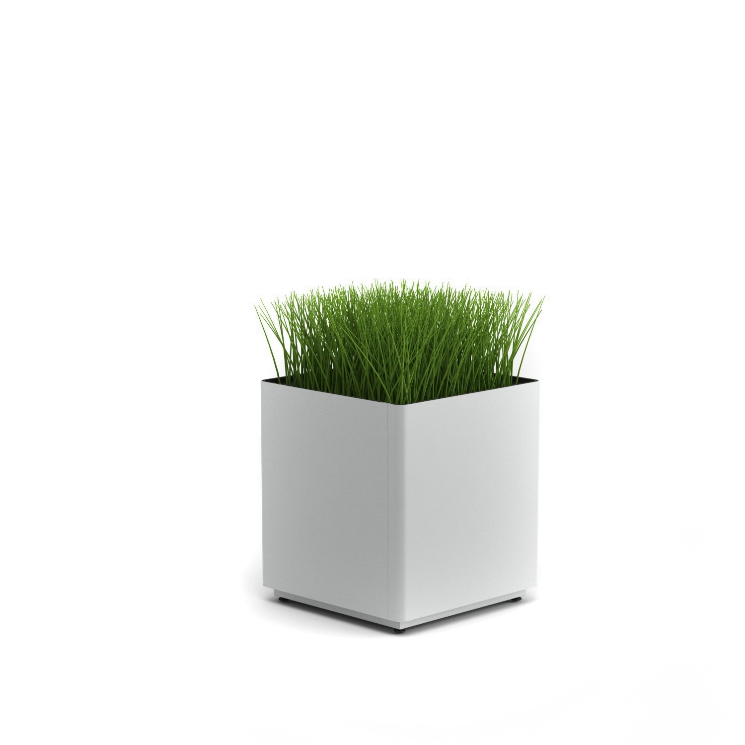 KASKAD® Indoor Painted Steel Square Planter,18" W x 18" D x 20" H