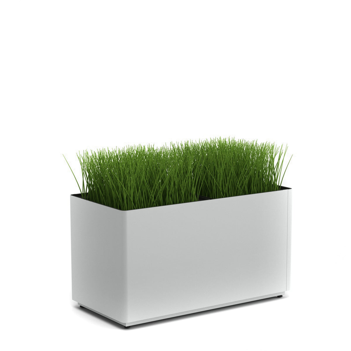 KASKAD® Indoor Painted Steel Rectangular Planters, 36" W x 18" D x 20" H