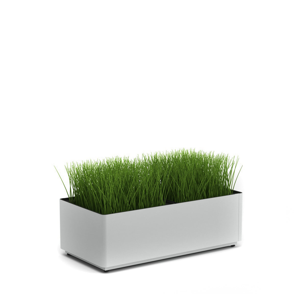 KASKAD® Indoor Painted Steel Rectangular Planter, 36" W x 18" D x 12" H