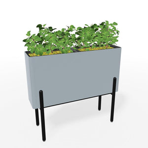 KASKAD® ASCEND Indoor Painted Steel Rectangular Planter, 36" W x 11-5/8" D x 32-1/4" H