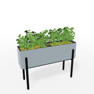 KASKAD® ASCEND Indoor Painted Steel Rectangular Planter, 36" W x 11-5/8" D x 24-1/4" H