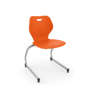 Intellect Wave Cantilever Stack Chair, 18" Seat Height FREE SHIPPING