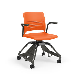 Learn2® Strive Mobile Seating Cantilever Armchair with Cup Holder/Accessory Rack, Polypropylene Seat and Back, FREE SHIPPING