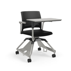 Learn2® Strive Mobile Seating, Cantilever Armchair with Plastic Worksurface, Cup Holder/Accessory Rack, Polypropylene Seat and Back, FREE SHIPPING